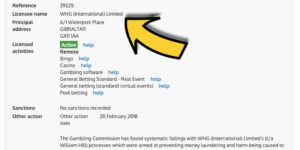 William Hill線上賭場許可證-在這網站賭博安全嗎?UK Gambling Commission