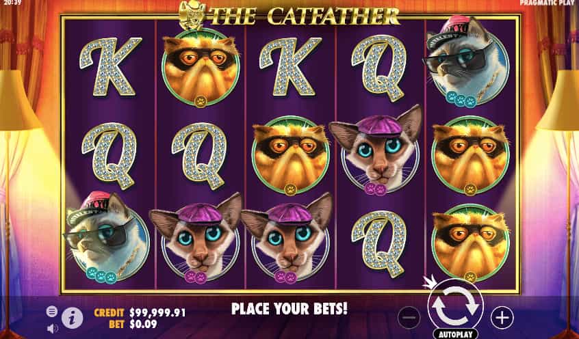 玩家回報率98.10%-Catfather大頭彩老虎機