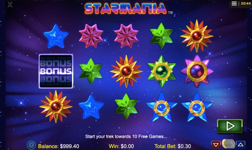玩家回報率97.87%-Starmania大頭彩老虎機