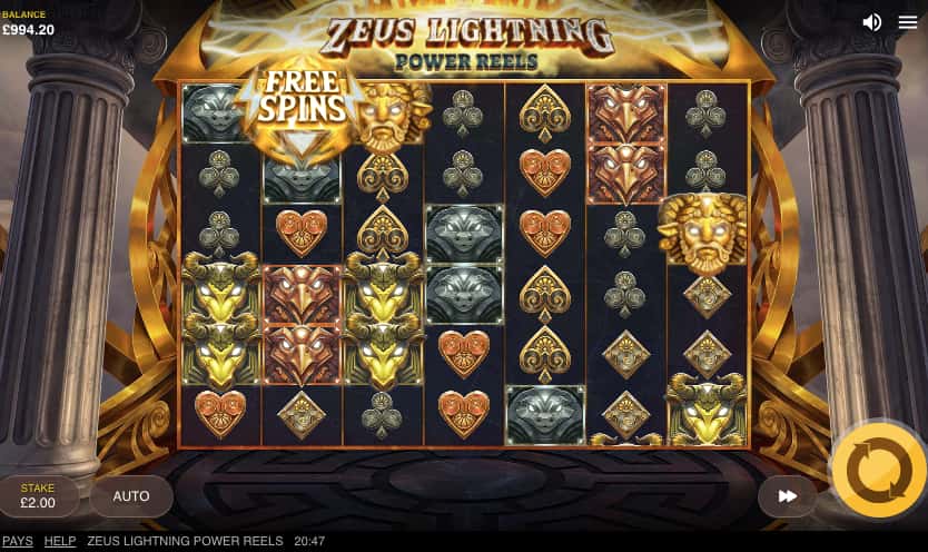 玩家回報率97.73%-Zeus Lightning大頭彩老虎機 