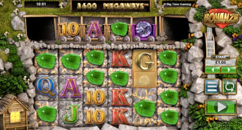 96.00% 玩家回報率 - Bonanza Megaways 熱門老虎機 (Big Time Gaming)