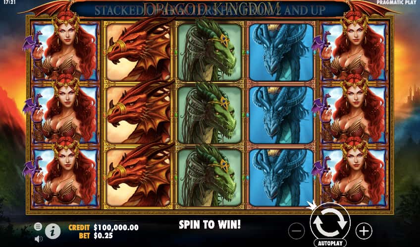 96.47% 玩家回報率 - Dragon Kingdom 熱門老虎機 (Pragmatic) 龍國