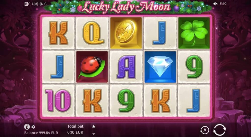 97.00% 玩家回報率 - Lucky Lady Moon 熱門老虎機 (BGaming) 幸運女士月亮