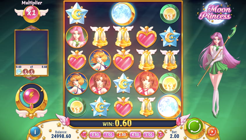 96.00% 玩家回報率 - Moon Princess 熱門老虎機 (Play'n GO) 月亮公主