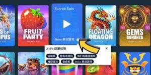 Stake.com 賭場提供的內容？RTP
